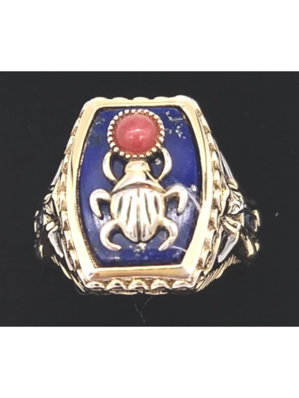 Egyptian Scarab Ring, Michael Valitutti - Vintage